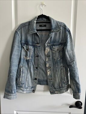 Able Light Blue Distressed Denim Jacket